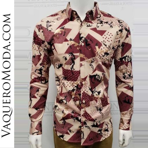Camisa Vaquera Montero 0365 Vino
