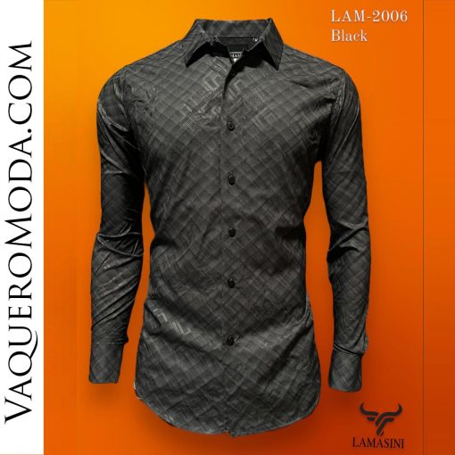 Camisa Vaquera Lamasini LM-2006-Black