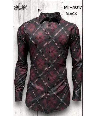 Camisa Vaquera Montero MT-4017-Black