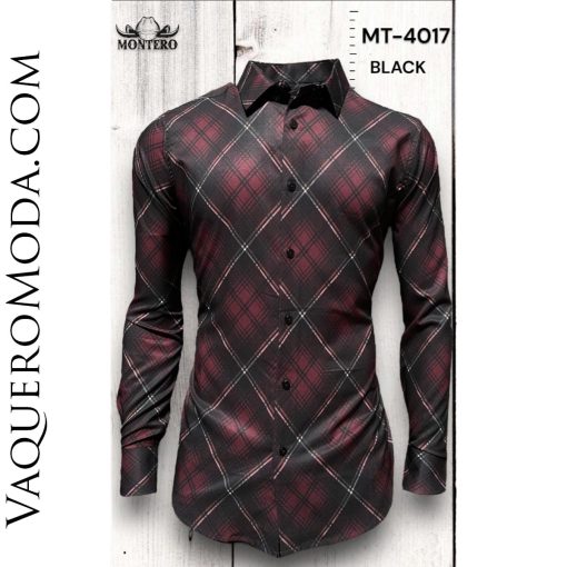 Camisa Vaquera Montero MT-4017-Black