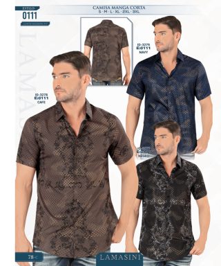 Camisa Vaquera Lamasini 0111-Navy-Cafe-Negro