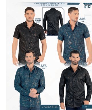 Camisa Vaquera Lamasini 0112-Negro-Teal