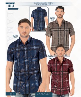 Camisa Vaquera Lamasini 0113-Cafe-Navy-Vino